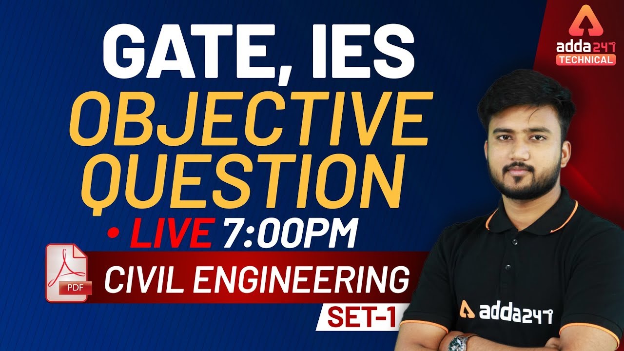 GATE | IES 2020 | Civil Engineering | Most Expected Objective Questions | Soil/Geo Technical (Set 1)