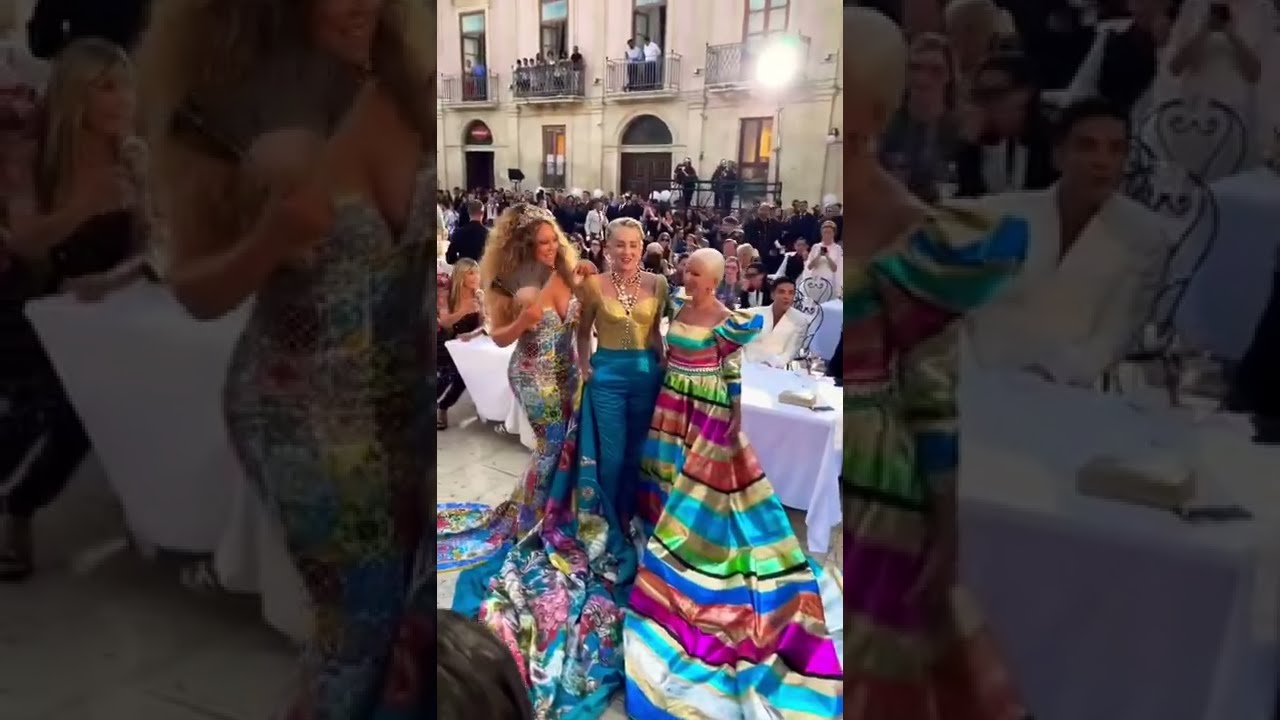 Mariah Carey, Sharon Stone and Helen Mirren at Dolce Gabbana’s Show in Sicily, Italy 🇮🇹 