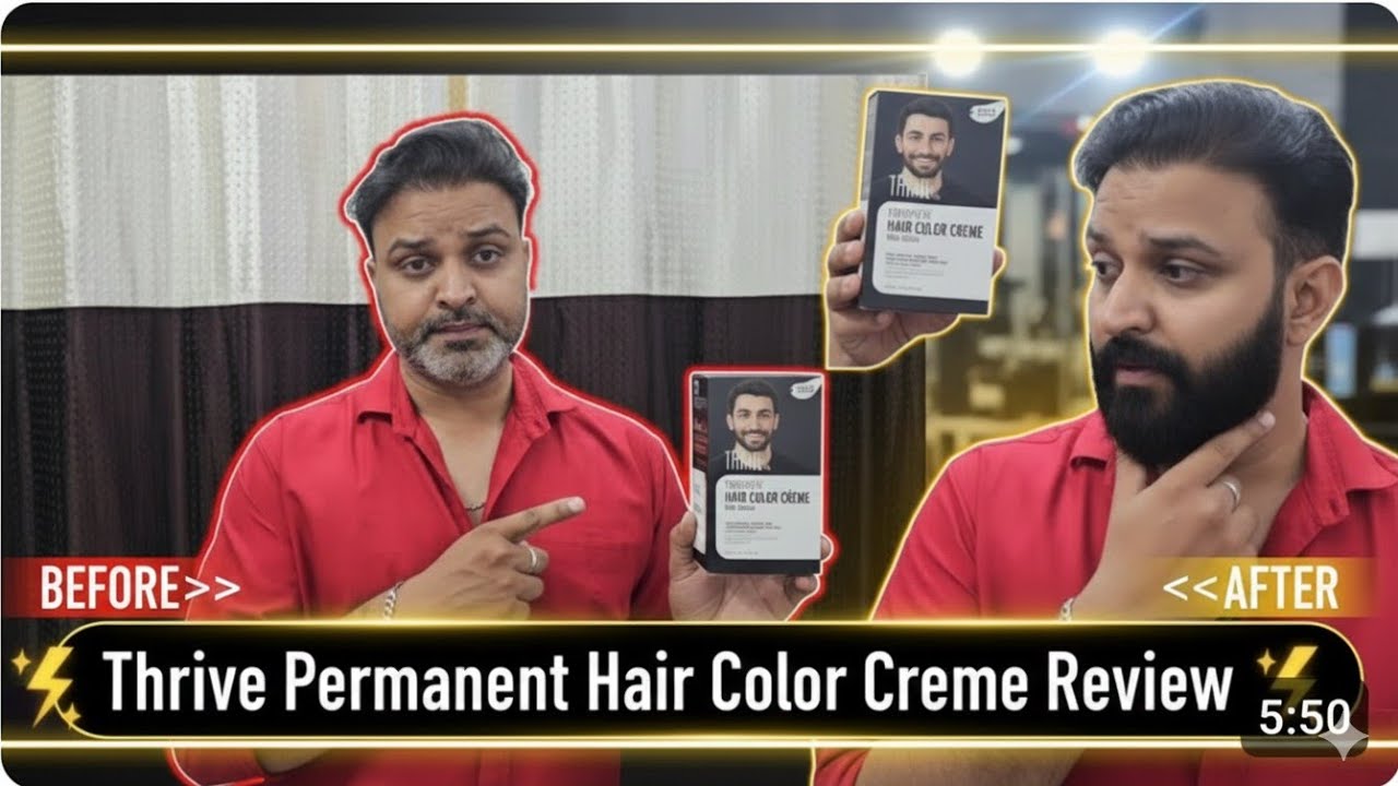 Честный отзыв о креме-краске для волос и бороды Thrive. Больше никаких седых волос и бороды.