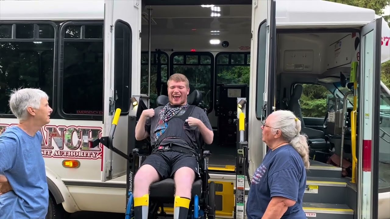 Bata Bus driver Kay picking Sam up at home & dropping him off at IFS 7.28.25 @Paul Monks Jr