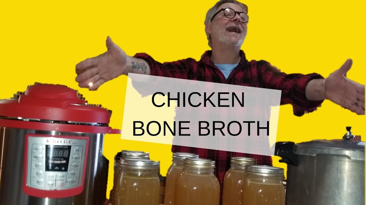 KETO CHICKEN BONE BROTH or STOCK INSTANT POT vs. STOVE TOP PRESSURE