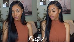 First Time Sewing on My Lace Frontal Wig
