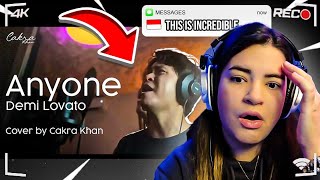 Cakra Khan - ANYONE - Demi Lovato (COVER | REACTION