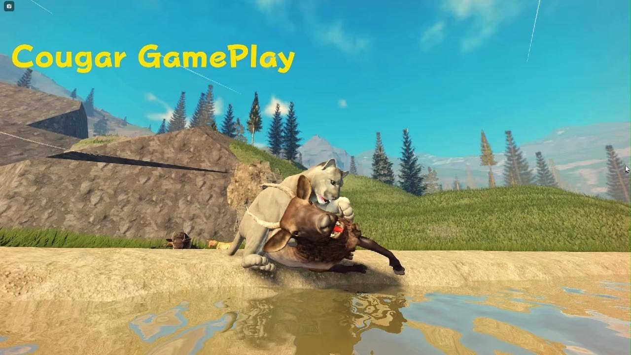 Roblox yellowstone unleashed [Cougar GamePlay]🐱🐆
