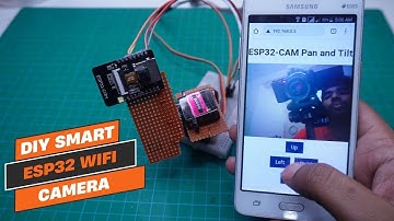 ESP32-CAM WiFi Camera with Wireless Pan & Tilt Control | DIY Smart Surveillance