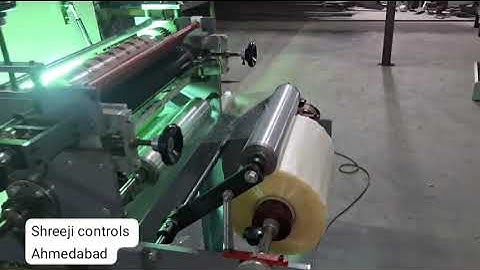 BOPP TAPE PRINTING MACHINE 288 MM WITH SLITTING SHREEJI CONTROLS AHMEDABAD +919033286966 /9925838443