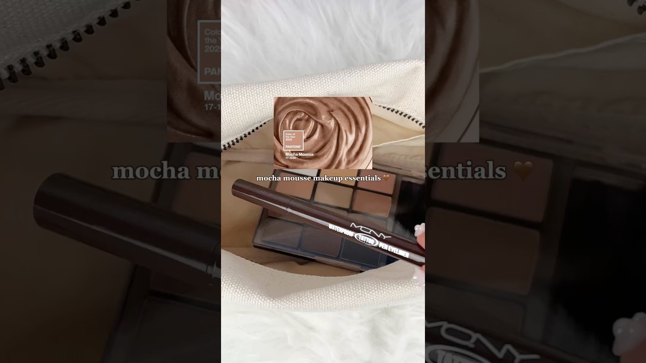 Mocha mousse makeup 🤎 