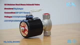 US Series Stainless Steel Steam Solenoid Valve - By KEPLER VALVE (KPL)