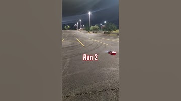 100mph RC Car gets to full SPEED... in a Parking lot?!👀🚀 #rc #traxxas #xo1 #speedrun  #shorts