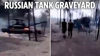 Ukrainian Forces Unleash Fiery Drone Attack on Russian Tanker Hub