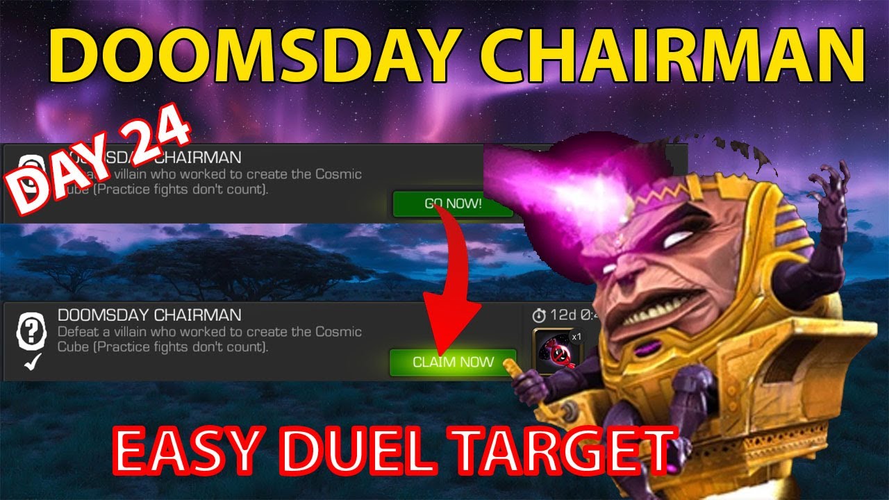 Doomsday chairman mcoc defeat a villain who worked to create cosmic