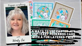 6 Ways to Use Easter Joy DSP | Easy Peekaboo Card with a Fun Layered Twist