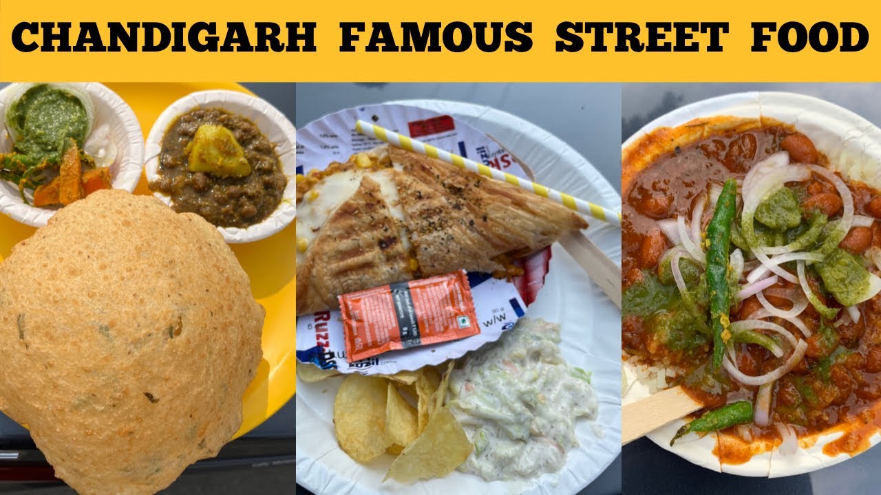 Famous CHANDIGARH STREET FOOD Best of Chandigarh food Chole Bhature