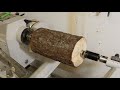 Woodturning - Turning A Log Into A Ball Vase