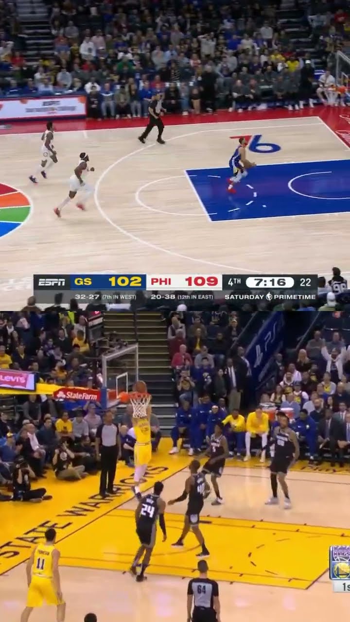 The last time Steph Curry dunked in game