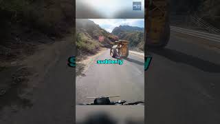 Only In India Steamroller Wheel Falls Off