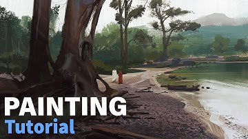 Concept Art Process ( Landscape Environment Painting )