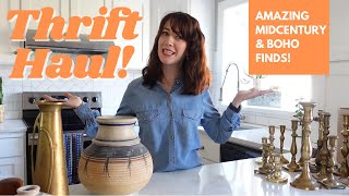 HUGE Boho Thrift Haul | Vintage Home Decor | Insane Deals