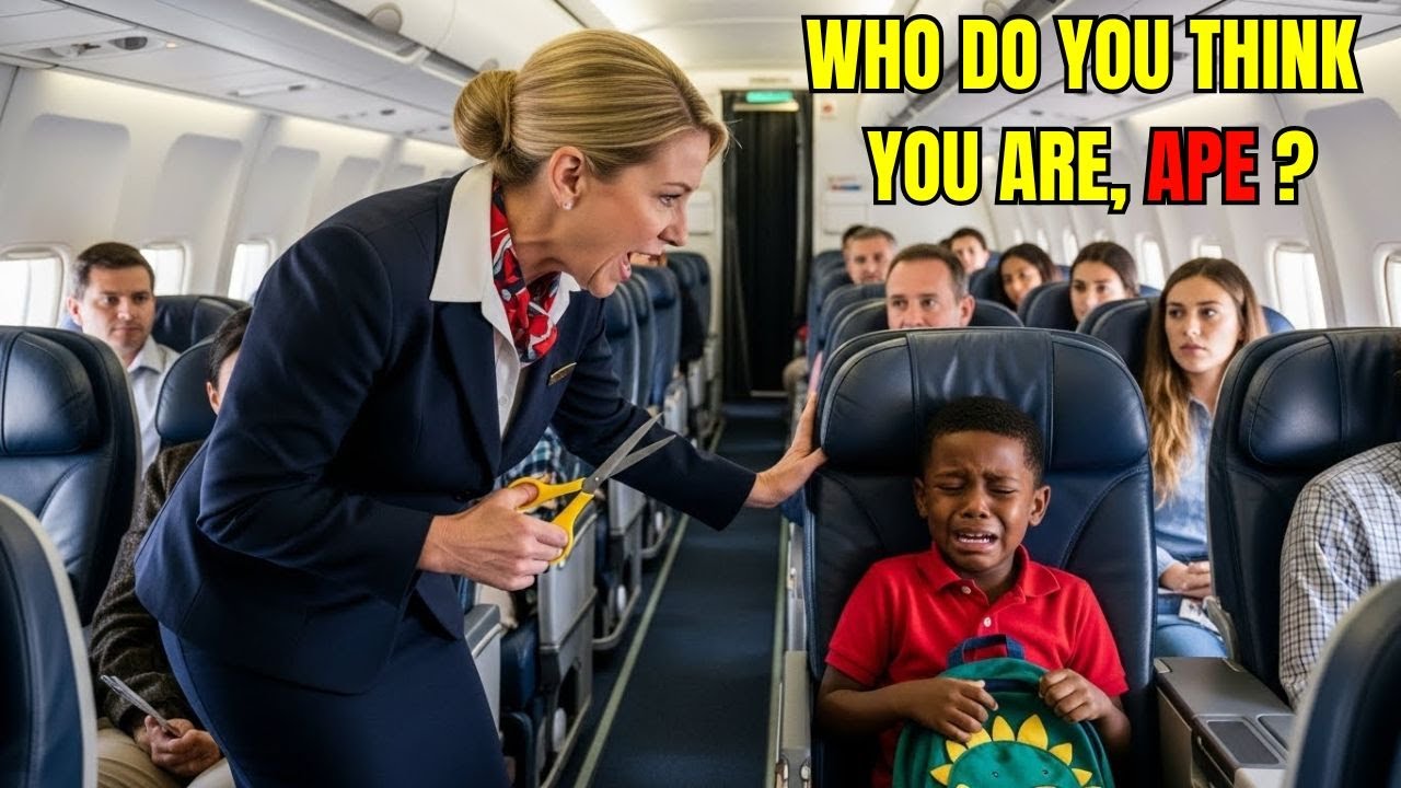 Flight Attendant Cuts Black Billionaire’s Son’s Clothes — One Call Freezes the Entire System