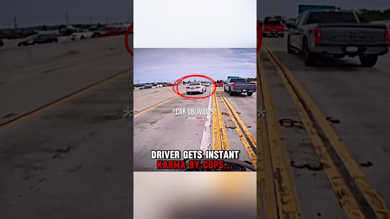 Driver gets INSTANT KARMA by Motor Cops‼️🤯
