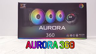 Xigmatek Aurora 360 rgb aio liquid cooler unboxing and installation