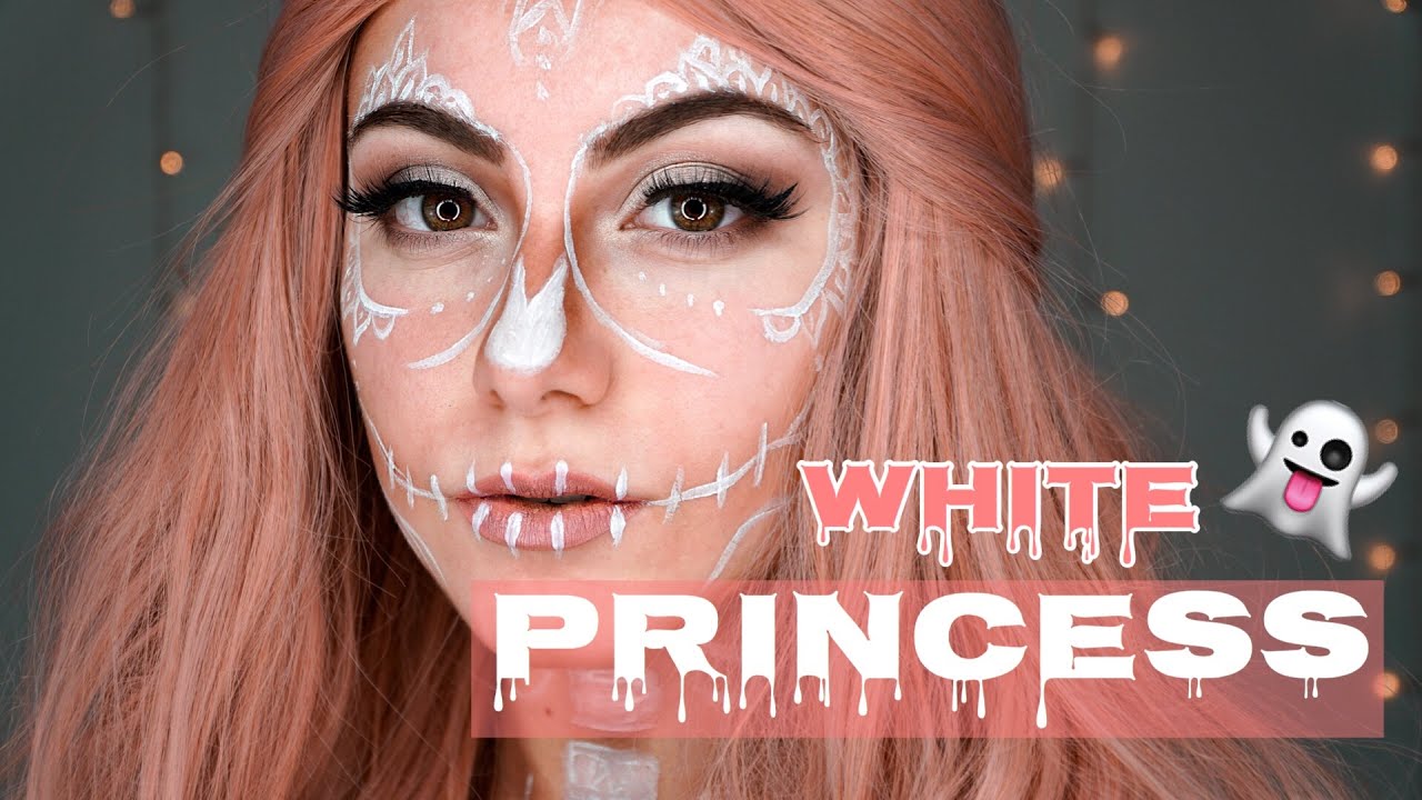 White Princess Halloween Makeup Look Missnici Youtube