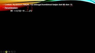 Kombinasi Linear Atau Kombinasi Lanjar Matematika Diskrit