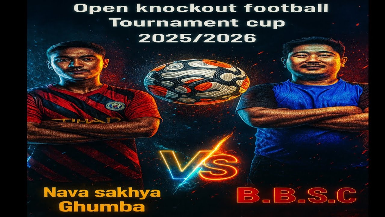 Open knockout football Tournament cup 2025/2026 Nava Sakhya Ghumba VS B.B.S.C