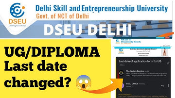 dseu application form last date? How to fill dseu application form 2022 | dseu latest update \ news
