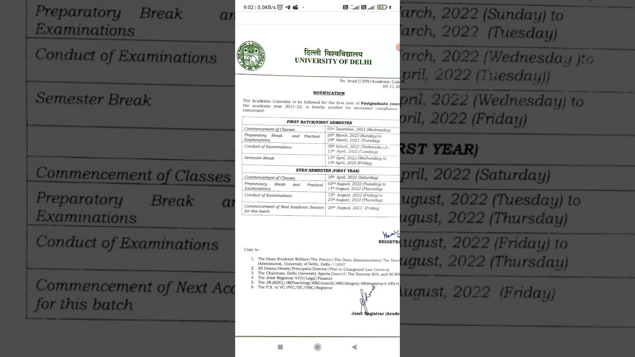 delhi University latest update du exam du results du admission du academic du news duet results