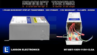 1-Phase Buck/Boost Step-Up Transformer - 100V Primary - 115V Secondary - 13.5 Amps - 50/60Hz