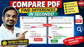 Compare PDF Files in Seconds | Must-Have Tool for Testers