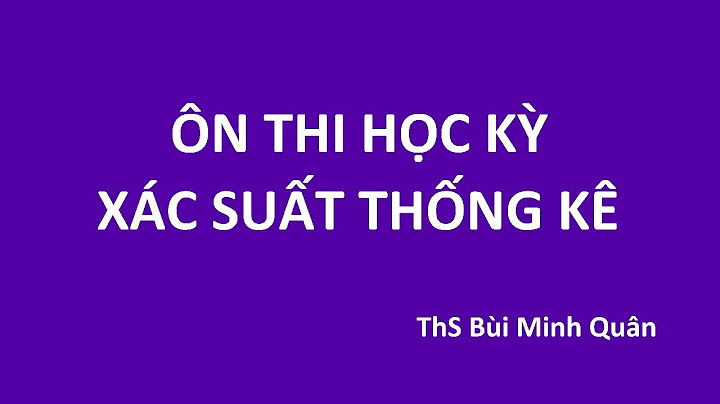 Toán xác suất thống kê đại học pdf năm 2024