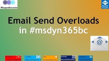 Email.Send Overloads in #msdyn365bc