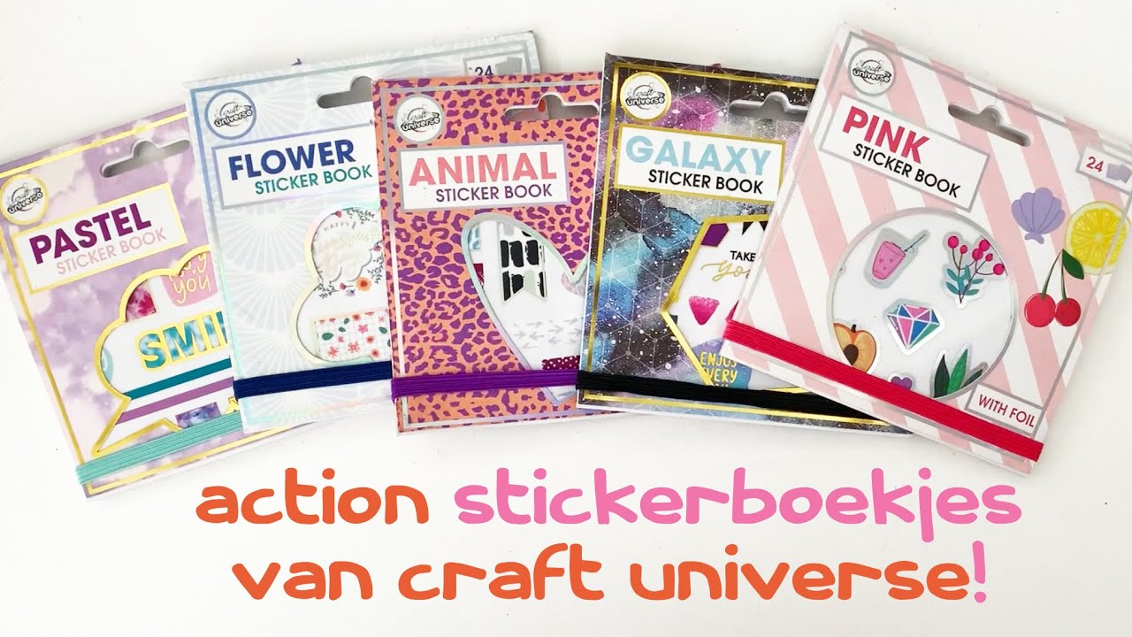5x ACTION stickerboekjes van CRAFT UNIVERSE! 📚🛍🌌 99 CENT voor heel veel