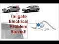 Solving electrical problem with tailgate with malfunctioning lock.
