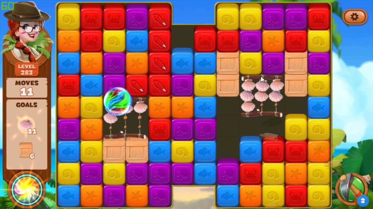Lost Island Blast Adventure level 283