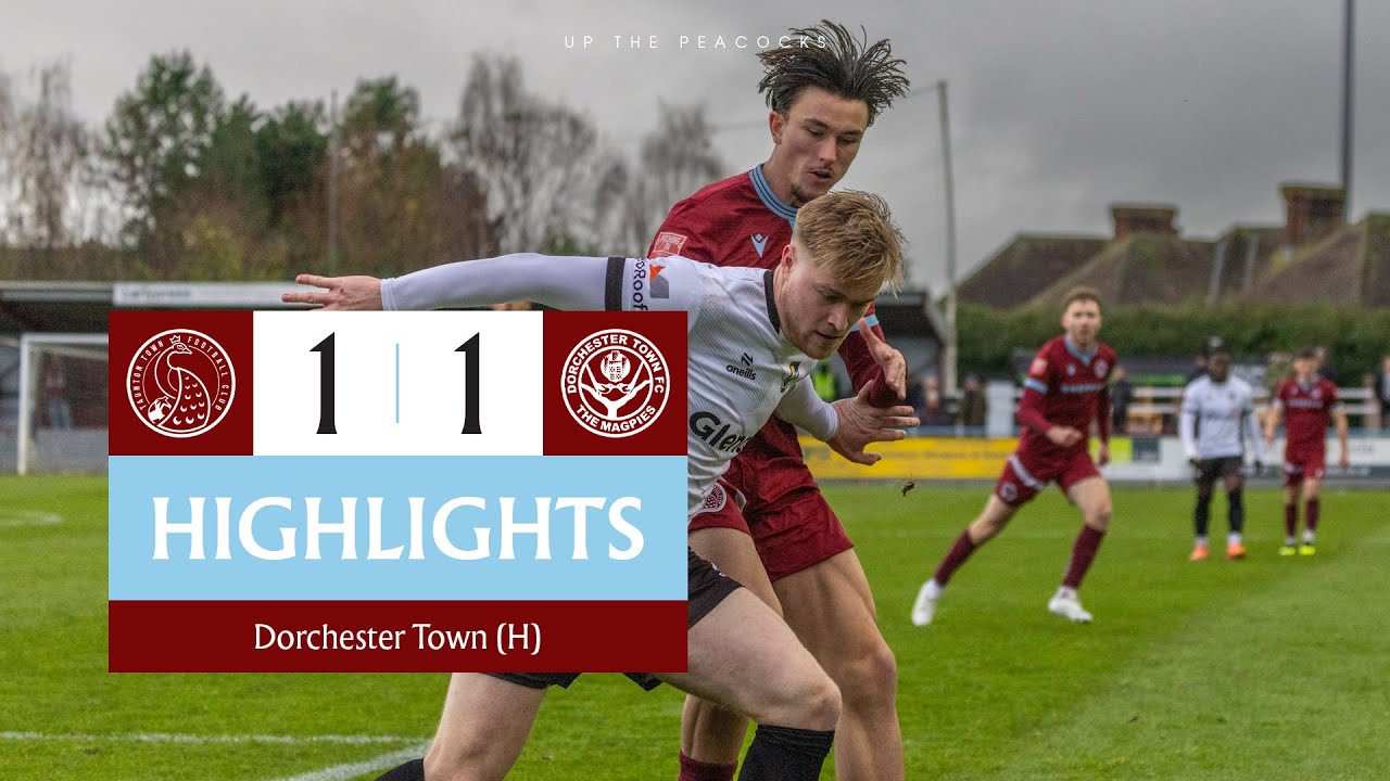 Taunton Town F.C. 1 – 1 | Dorchester Town F.C. | Match Highlights | Southern League Premier South