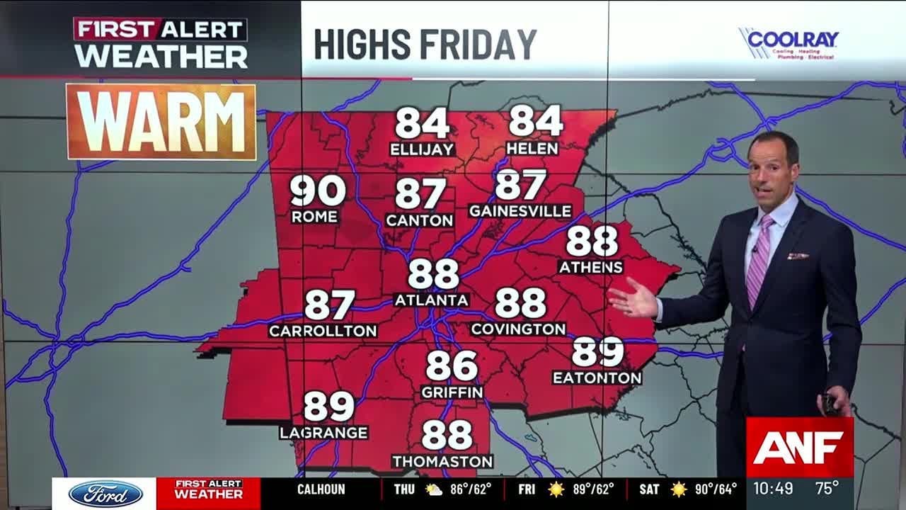 First Alert Forecast: Heating up into the weekend - YouTube