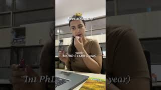 IISc Bangalore admission fees| fees structure #shorts #youtubeshorts #ashortaday #phdstudent #ekta