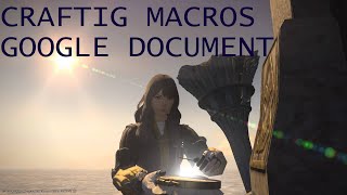 FFXIV HW - MY CRAFTNG MACROS GOOGLE DOCUMENT