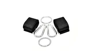 Swing Hammock Tree Hanging Kit Straps Hooks Carabiner - Geezy