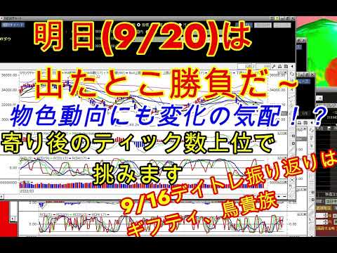 【明日(9/20)は、出たとこ勝負！ティック数ランキングで挑む】おまけ…9/16振り返りは、ギフティ、鳥貴族HD。