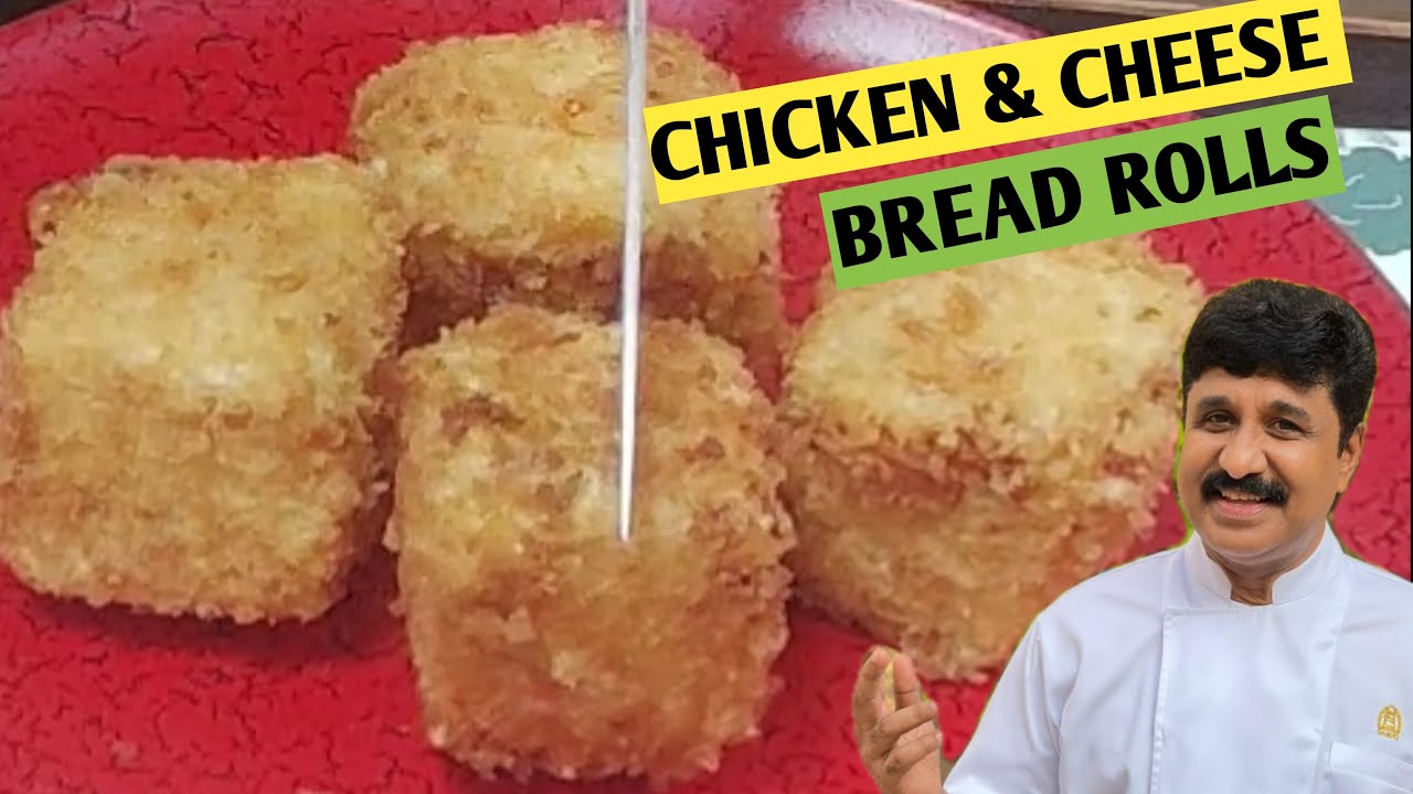 Chicken Cheese Bread Rolls Recipe / Crispy Bread Cheese Rolls cheese