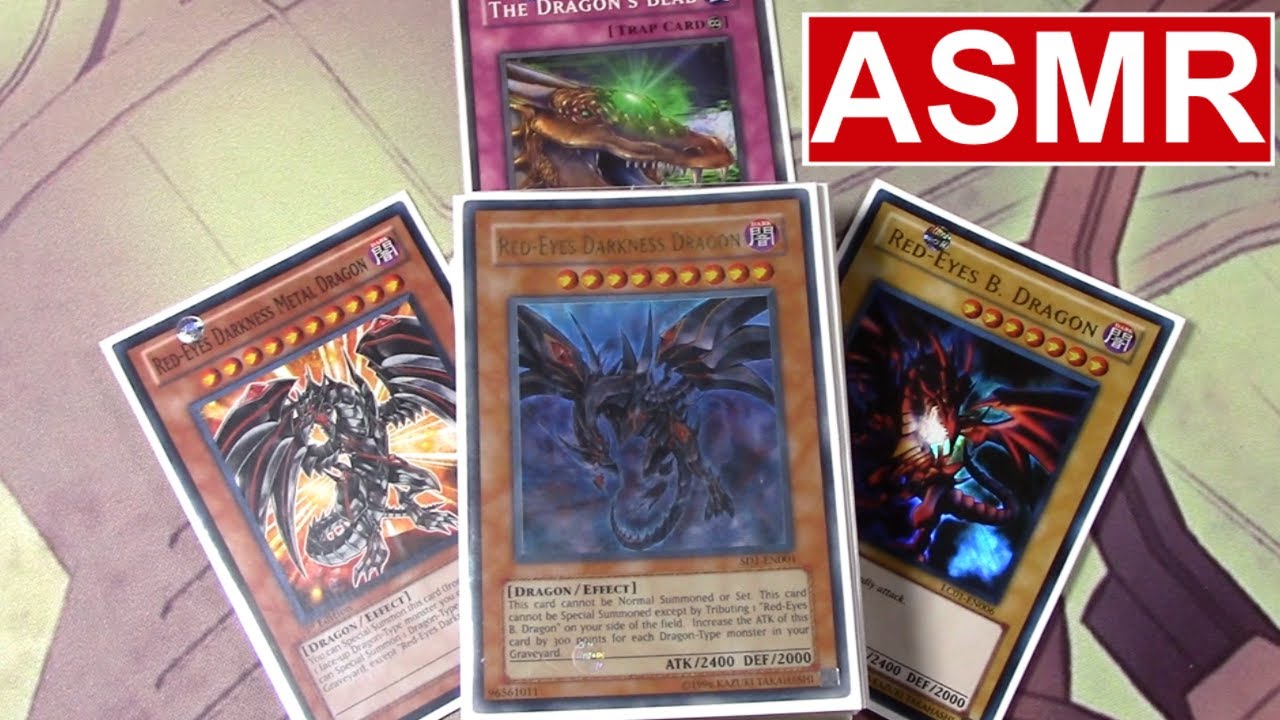 [ASMR] Yugioh Whisper Red Eyes Nostalgic Dragon Deck Profile🔥