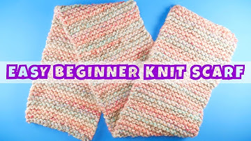 🧶 How To Knit An Easy Beginner Scarf