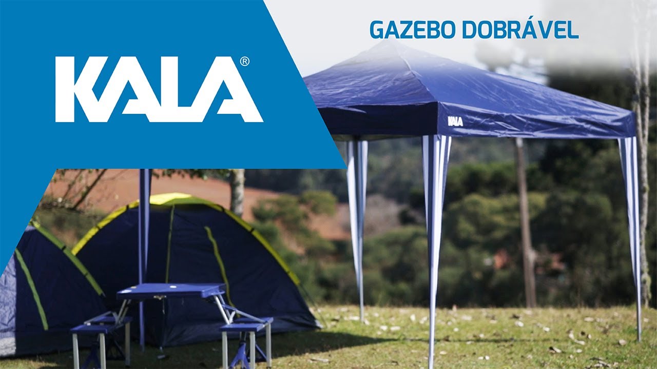 Gazebo Dobrável KALA YouTube