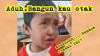 ViraL!!! Bocah ini marah sama otaknya. Bangun kau otak. Katanya