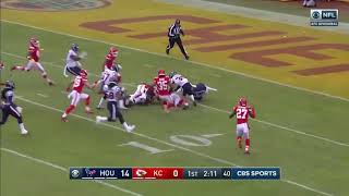 Tyreek Hill Muffed Punt Leads To A Daren Fells Touchdown. 21-0