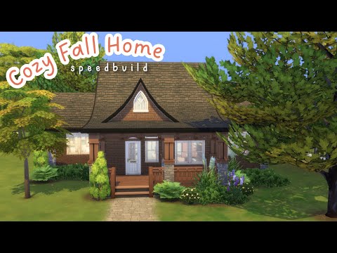 cozy fall home 🧡 sims 4 speedbuild